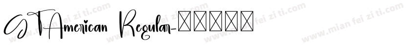 GTAmerican Regular字体转换